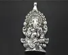 20 stks Alloy Religie Thailand Ganesha Boeddha Olifant Charms Antiek Zilver Charms Hanger voor Ketting Sieraden Maken Bevindingen 62x32mm