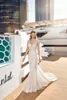 2019 Eddy K sjöjungfru Bröllopsklänningar Lace Appliqued V Neck Court Train Boho Bröllopsklänning Bröllopklänningar Custom Plus Size Abiti da Sposa