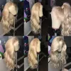 360 Spitze Frontal Echthaar Perücken Mit Baby Haar Vor Gezupft Körper Welle Perücke Remy Peruanische Blonde Perücken Für Frauen49892203651617