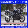 SUZUKI Bandit Için Vücut GSX1250F GSX1250FA GSX1250 C 11 12 13 14 15 Parlak siyah 310HM.5 GSXF1250 GSX1250C 2011 2012 2013 2014 2015 Fairing