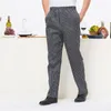 Pantaloni da chef di alta qualità Tuta da chef da uomo Fasion Pantaloni da abito elastici Cucina Cottura Coffee Shop1310V