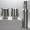 Sublimation Red Wine Glasses Set 17oz Stainless Steel Wine Bottle 12oz Heat Transfer Egg Cup Gift Giving DIY Wine Set8249166
