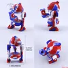 Diseño de robot moderno Bong de agua de vidrio con recipiente de 14 mm Silicona desmontable Fumar Dab Plataformas petroleras Cera HeadBubbler Hookah Pipes DHL