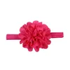 Diademas de tela de flores grandes mixtas de 12 colores, accesorios para el cabello elásticos para niños y bebés