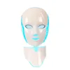 7 colors photon PDT led skin care facial mask blue green red light therapy microcurrent beauty machine face neck mask