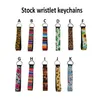 Cool Neoprene Wristlet Keychain Lanyard Key Taggar Kedjor Nyckelring Hållare för att matcha Chapstick Holder Keychain 15 Style