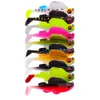 70mm 13g Bionic Fish Hook Soft Baits & Lures Jigs Single Hooks 10 Color Mixed Silicone Fishing Gear 10 Pieces / lot WSB-5