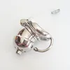 Chastity Devices New Stainless Steel Male Chastity Belt Device Bird Cage Metal Lock Kit #R43