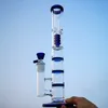 Triple Percolator Bong Glass Water Bongs Comb Perc Straight Tube Water Pipes Birdcage Perc Dab Rigs 18mm Joint Oil Rig HR316