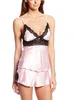 S M L XL Sexiga Kvinnor Lace Trim Underkläder Nattklänningar Pyjamas-Sats Kvinnlig Nattdress Sleepwear SFZ357