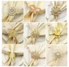 Pearl Napkin Buckle Butterfly Flower Napkin Ring Table Decoration Alloy Deer Napkin Ring hotel supplies free shipping SN580