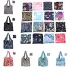 Nueva bolsa plegable bolsas de compras bolsa de almacenamiento reutilizable bolsos ecológicos bolsas de mano hombro impreso grande 7066