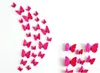 Wall stickers 3D PVC butterfly wedding and home decorations suit for outdoor/garden/balcony OPP package one set 12 pcs