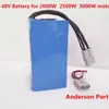 Max 3000W 48V 40Ah PVC Ebike battery for E-scooter E-bike inside use BMS imported lithium battery BMS protected send 5A Charger free ship