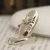 Мода-Т изысканный милый ретро Королева Стрекоза дизайн горный хрусталь слива змея золото/серебро кольцо палец ногтей кольца