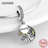 Högkvalitativ 925 Sterling Silver Släktträd av Life Charms Pendants Fit Original Pandora Armband Halsband DIY Smycken Göra CJ191116