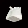 50ml Stand Up Drinking Package Transparent Pout Bag White Doypack Spout Pouch Bags For Beverage Milk QW8768 000