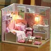 새로운 어린이 장난감 수동 DIY 캐빈 조립 모델 선샤인 소년 소녀 생일 휴가 선물 T200622