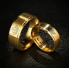 Modyle 2018 New Gold Color King And Queen Stainless Steel Crown Couple Rings For Couples Love Promise Rings For Woman