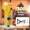 Freeshipping 1300W 6.35mm Trymer elektryczny Router Laminat Woodworking Przycinanie Power Tools Carving Frezarka