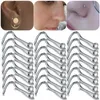 100pcs / lot 20g 18g ostril piercings 크리스탈 피어싱 코 스터드 Percing Nez 스테인레스 스틸 코 반지 피어싱 Nariz 쥬얼리