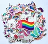 50st Lot Fashion Cartoon Unicorn Car Graffiti Stickers avtagbara vattentäta PVC skateboard motorcykel cykel bärbara klistermärken1976408