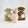 Best Wish For You Cotton Linen Lavender Sachet Bag Small Tea Pouch Bedroom Deodorant Package Bridal Shower Favor Gift Bag