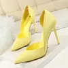 I sandali vendono bene 2018 Décolleté da donna Moda Scarpe con tacco alto Nero Rosa Giallo Scarpe da donna Scarpe da sposa da sposa Donna bianco EUR 40 J230525