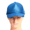 Sequins Beyzbol Şapka Açık Yaz Güneş Kremi Glitter Snapback Kapaklar Pırıltılı Mesh At Kuyruğu Kap Parti Şapkalar 5 Renkler RRA3231