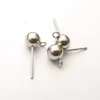 100pcs Lot in bulk silver/ gold Stainless Steel Ear Wires Pin ~with Bead + Coil Earring Finding DIY