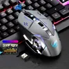 Mouse wireless Mouse da gioco luminoso con ricevitore ottico 2 4G Mouse wireless silenzioso 2400 DPI per computer PC portatile Deskt310q