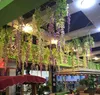 110 cm Artificial Flowers Silk Wisteria Fake Garden Hanging Flower Plant Vine Home Wedding Party Event Decor