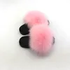 Slippers kids beach Cute Raccoon Wear fur Slides Fluffy Slippers Toddler Baby Girls Fur Slides Shoes Summer Flip Flops