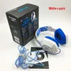 Original Sades A60 USB Virtual 7.1 Gaming Headset Casque Filaire Deep Bass Vibration Casque Casque avec Micro Bleu / Blanc pour Gamer