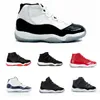 Kids 11 11s Concord 45 Space Jam Bred Gym Scarpe da basket rosse Bambini Boy Girls 11s Midnight Navy Sneakers Toddlers Regalo di compleanno