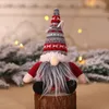 Poupée suspendue de noël tricotée en peluche Gnome, pendentif mural pour arbre de noël, cadeaux de noël pour enfants, décor d'ornement d'arbre