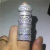 Choucong 6 stijlen luxe belofte ring 925 sterling zilveren diamant engagement trouwband ringen voor vrouwen mannen sieraden