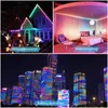 DC12V 5 M WS2811 LED Pixel bande lumineuse RGB couleur 5050 ruban Flexible adressable numérique LED bande 60 LED IP20 IP67 noir FPC