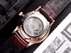 4 Style Master Hometime Automatic Mens Watch Q1622430 Hemtid Rose Gold Case White Dial Leather Strap Gents Sport Wathes