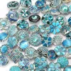 50pcllot Wysokiej jakości mieszanka wiele stylów rhinestone Metal Charm 18 mm Snap Button Bransoletka dla kobiet Rivca DIY Snap Button Jewelry Y11961855