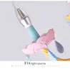 DX 다채로운 크리스탈 샹들리에 마카롱 색 Droplight 어린이 침실 램프 크리 에이 티브 판타지 조명 프랑스 스테인드 글라스 광택