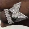 Asap Rocky Carti Wrage Butterfly Ring Hip-Hop Street Rap Men Full Zircon Rings