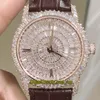 DM Top Version Traditionnelle Jewelry Series 82760000G9852 Diamonds Dial Miyota 9015 Automatisk herrklocka Diamant Case Designer 8003066