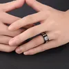 Anillo básico rotativo para hombres anillo de titanio girado para hombres y mujeres Numerales romanos1548157