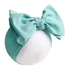 Ins Noworodków Maluchy Bowknot Headwraps Baby Girls Bow Opaski 7 cal Butterfly Knot Head Band Pure Color Hairbows Party Heatwear A42202