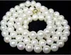 Collier de perles de culture blanches Akoya 7-8mm avec gros 34 "
