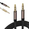 Câble Audio en métal 3.5mm mâle à mâle câbles auxiliaires stéréo pour Samsung iPhone Smartphones PC casque ordinateur haut-parleur voiture