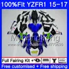 Movistar 블루 핫 주입 바디 YAMAHA YZF R1 1000 YZF-R1 15 16 17 243HM.3 YZF-1000 YZF R 1 YZF1000 YZFR1 2015 2016 2017 페어링 키트