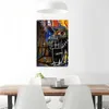 Jean-Michel Basquiat Graffiti obrazy "Płótno Art Print Wall Pictures Silving Sypialnia Wystrój domu - Gotowy do powiedzenia - Oprawione