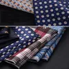 Luxury Men näsduk polka prick randig blommig tryckt hankies polyester hanky affärsficka fyrkantig bröst handduk 2323cm1949195